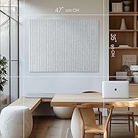 Vista 2 de Large Bulletin Board 48x36- Office Wall Organizer Replace Your Old Cork Boards for Walls for Office Decor -12-Pack Felt Wall Panels to Use in Home