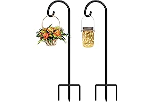 ADJUSTABLE 32 INCH SMALL SHEPHERDS HOOKS FOR OUTDOOR