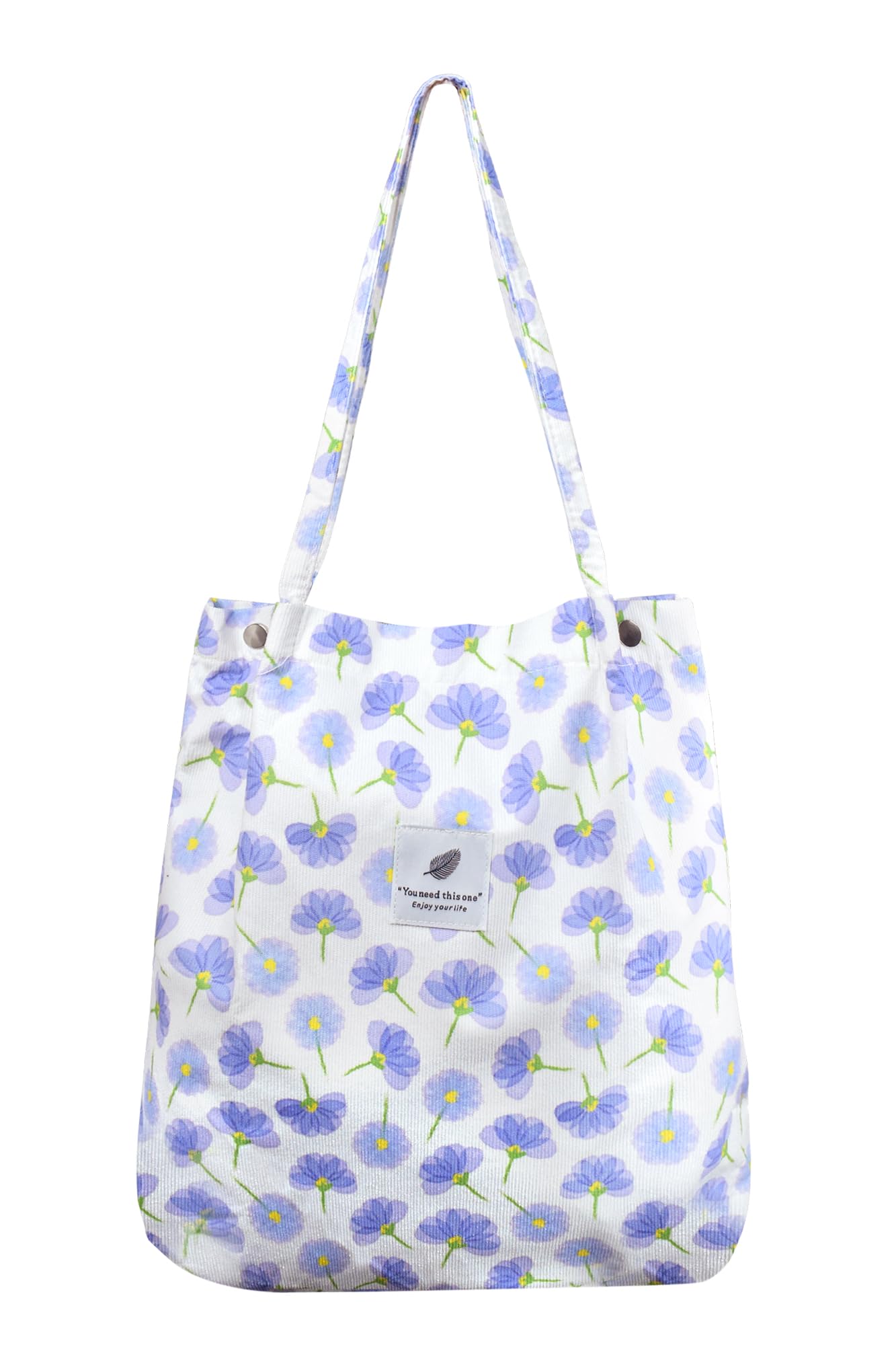 TeeYee Damen Handtasche Kord Shopper Cord Tote Bag für Büche