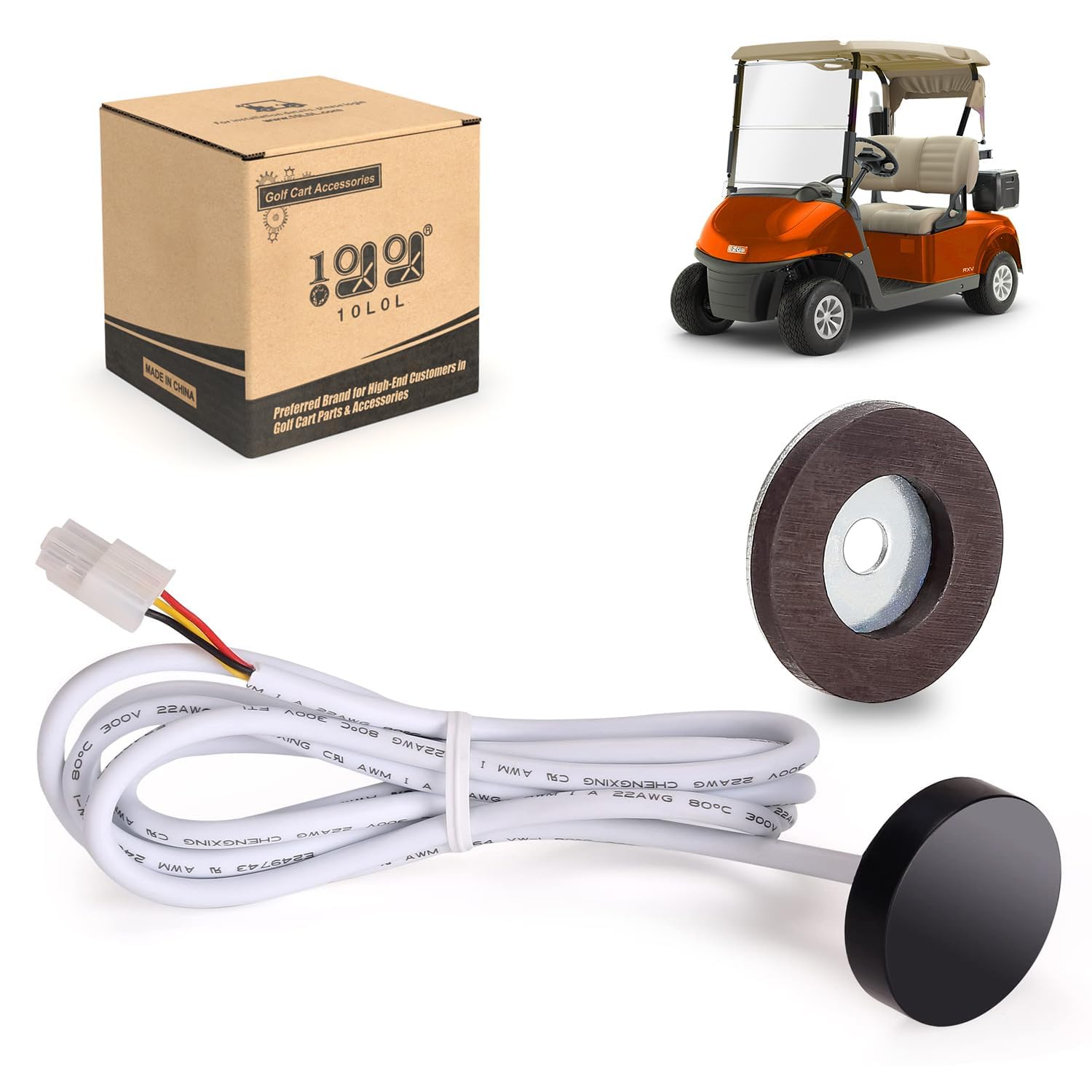 10L0L Capteur de vitesse de chariot de golf avec aimant pour moteur PDS 36 V pour chariot de golf électrique EZGO 2000-73327-G01 73328-G01