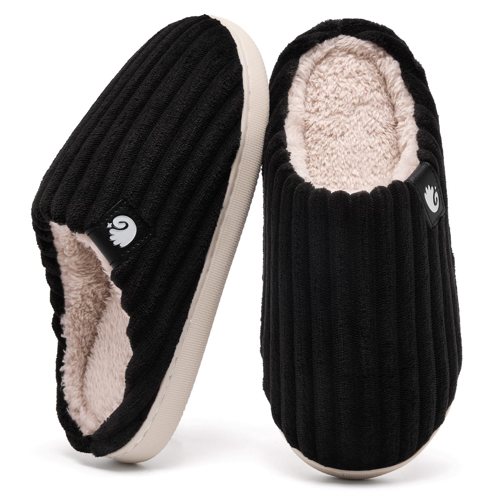 Guyarns Hausschuhe Damen Herren,Winter Warme Plüsch Pantoffeln Damen aus Memory Foam Kordsamt Rutschfeste Sohle Bequeme Hausschuhe drinnen draußen