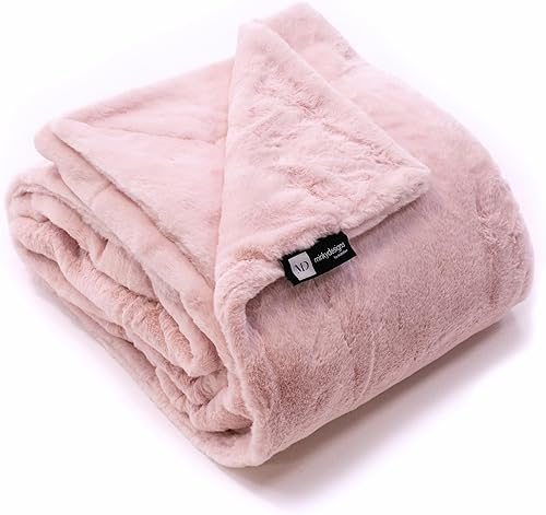 Vista 11 de Minky Designs Arctic Lynx Minky Blanket – Manta ultrasuave de piel sintética para sofá, cama y hogar – Esponjosa, cálida y lujosa – Colección Posh