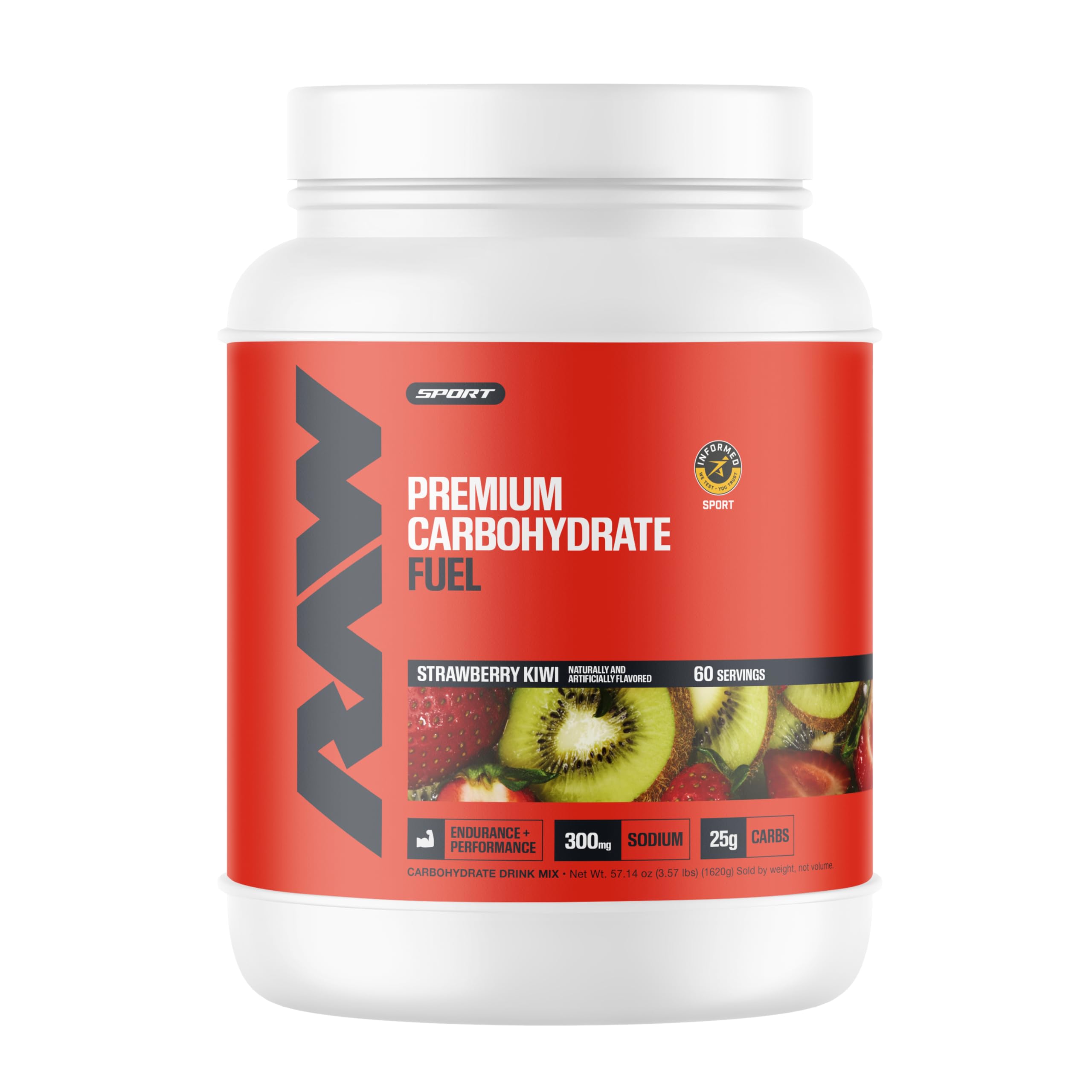 RAW Fuel, Premium Endurance Supplement Powder, Orange (60 Servings) - Peak Performance, Hydration & Stamina During Workouts, Training or Competition - 24g of Carbohydrates & 300mg of Sodium — Amazon image 9