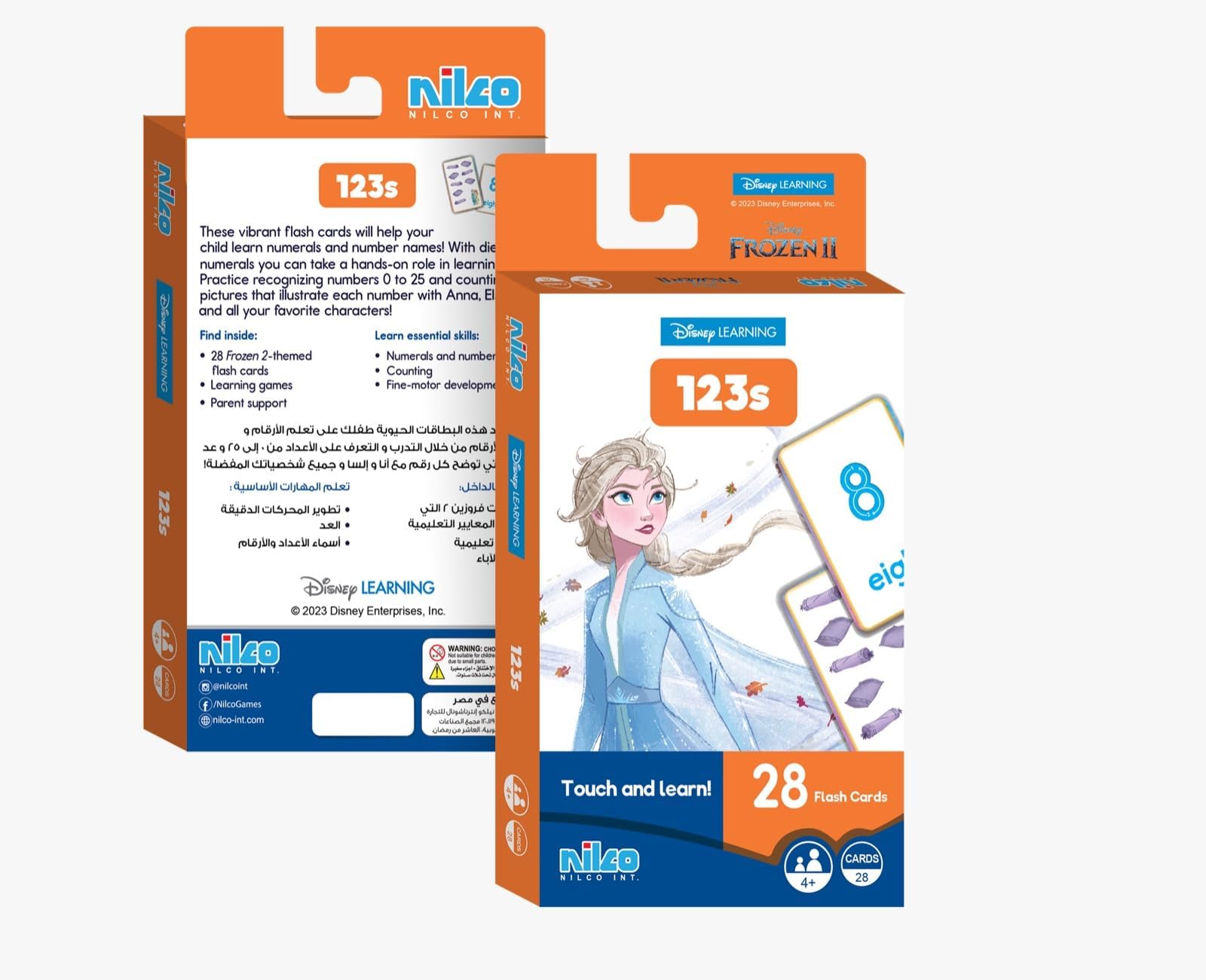Nilco Disney Learning To Count 123 Frozen1 Flash Card
