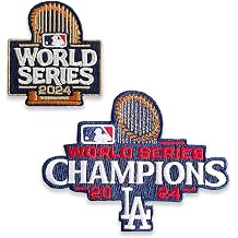 2024 World Series and 2024 Dodgers Champions 2-Piece Collectors Patch Bundle 2 Patches