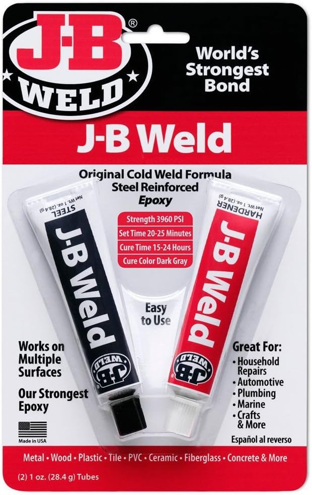 J-b Weld 8265-s Original Cold-weld Adhesive Compound Steel Reinforced Epoxy