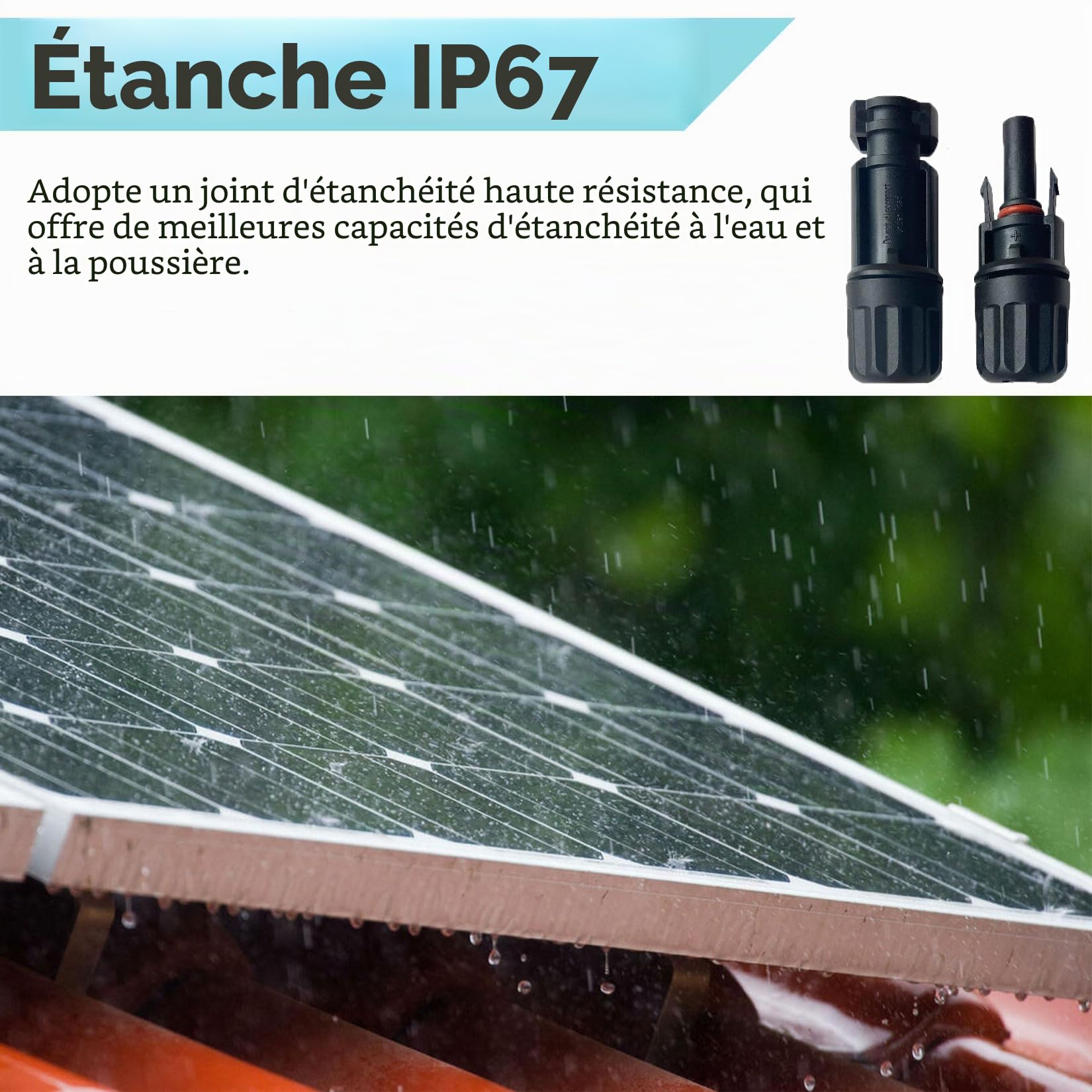 4mm² 5M Câble D'extension,Câble Solaire,Câble D'extension de Câble Solaire,Câble Photovoltaïque,pour Panneau Solaire