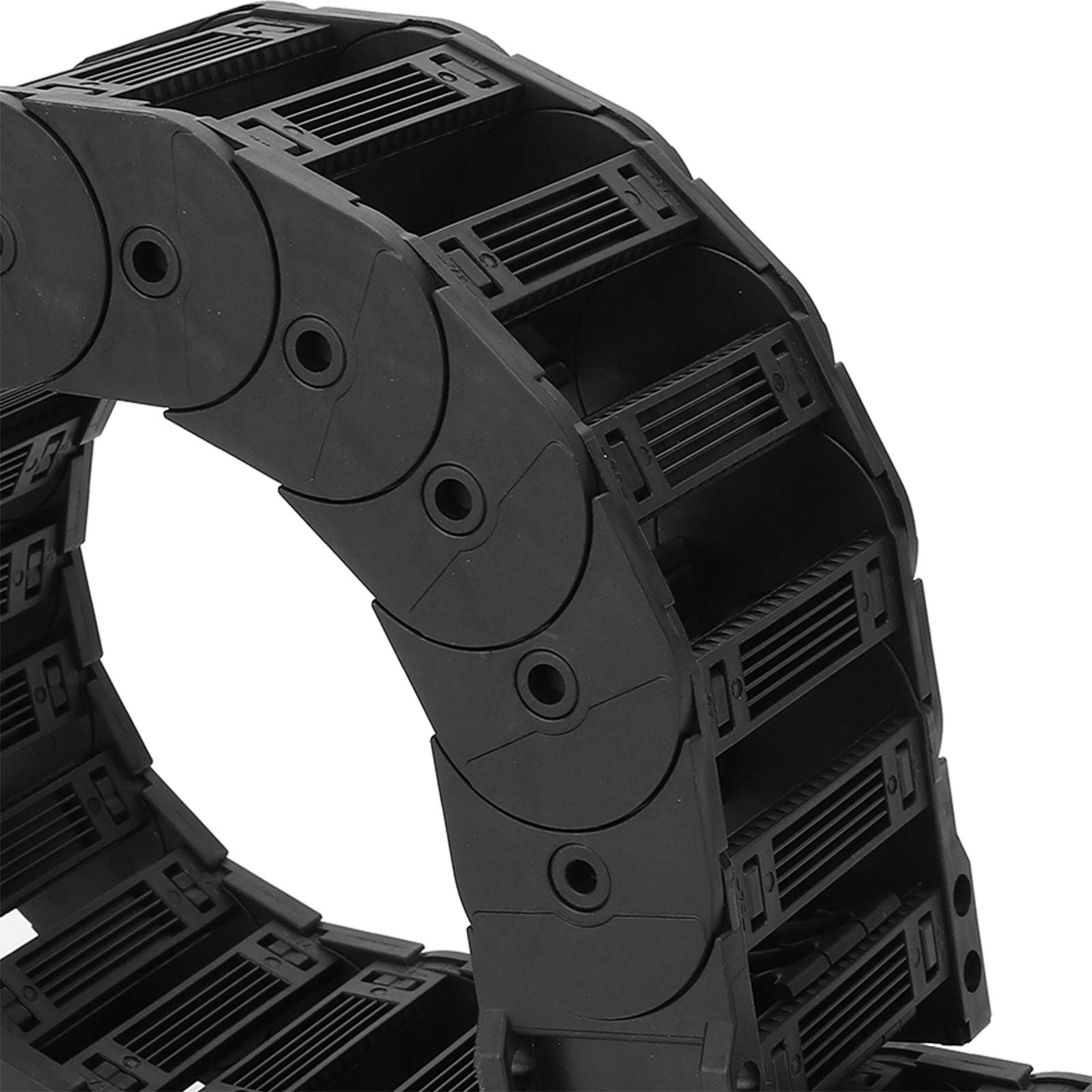 Drag Chain, Cable Chains for Cars Low Noise Series Towlines Cable Drag Chain Full Enclosed Cable Chains Removable Assembly (D35*57 Length 1m)