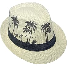 Gangster Trilby Fedora Hats for Women Men Straw Braid Short Brim Jazz Panama Cap Beach Sun