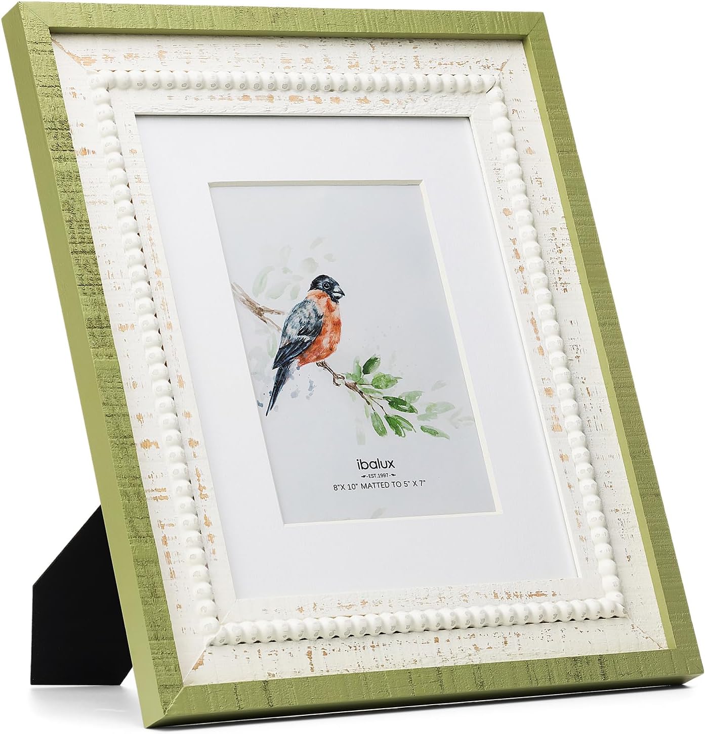 8x10 Picture Frame Photo Frame, Made of Pine Wood with Real Glass, Display Picture 5x7 with Mat or 8x10 without Mat, Vertical and Horizontal for Wall Hanging or Tabletop Display, Farmhouse