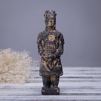 Antique Reproduction Qin Dynasty Terra Cotta Warrior Collectible Statuette Small 6"