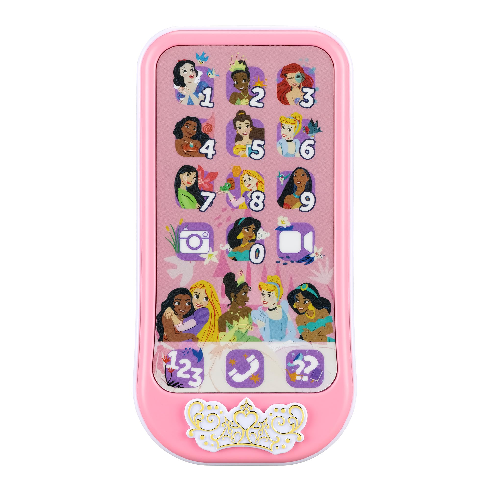 Disney Princess Toy Phone for Toddler with Preschool Learning Games