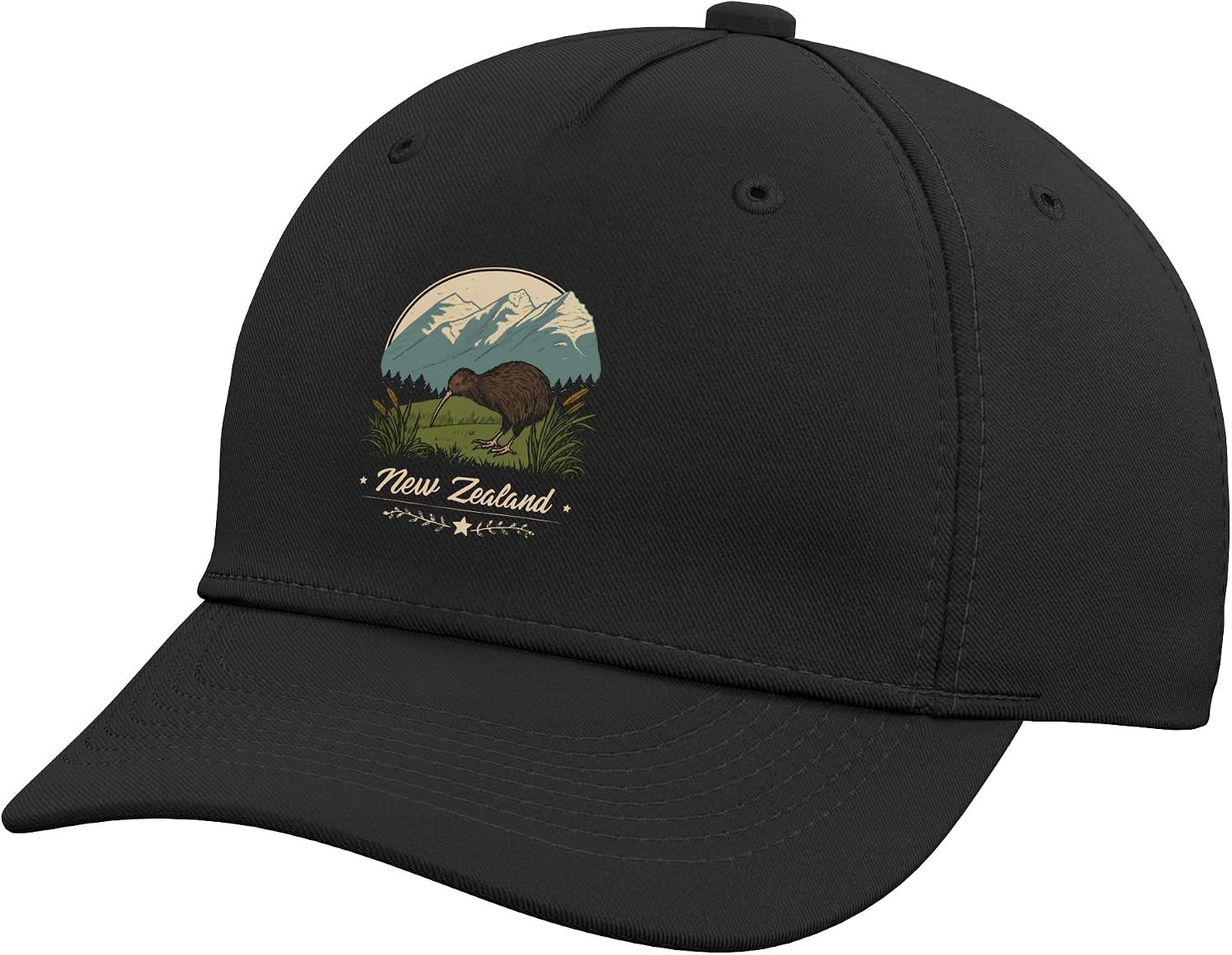 New Zealand Kiwi Bird Retro Nature NZ Cute Wildlife Adjustable Baseball Hat
