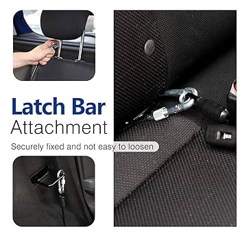 Pawaboo DogSeatbelt, Chew-Proof Leash Extender, Coated Steel