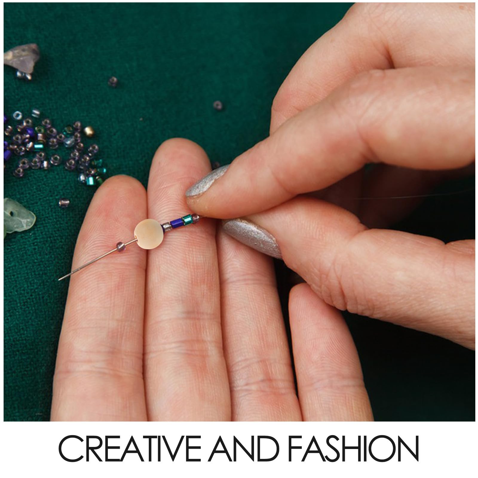 BESPORTBLE 3 Juegos Cuentas Redondas de Madera para Manualidades Diy, Set