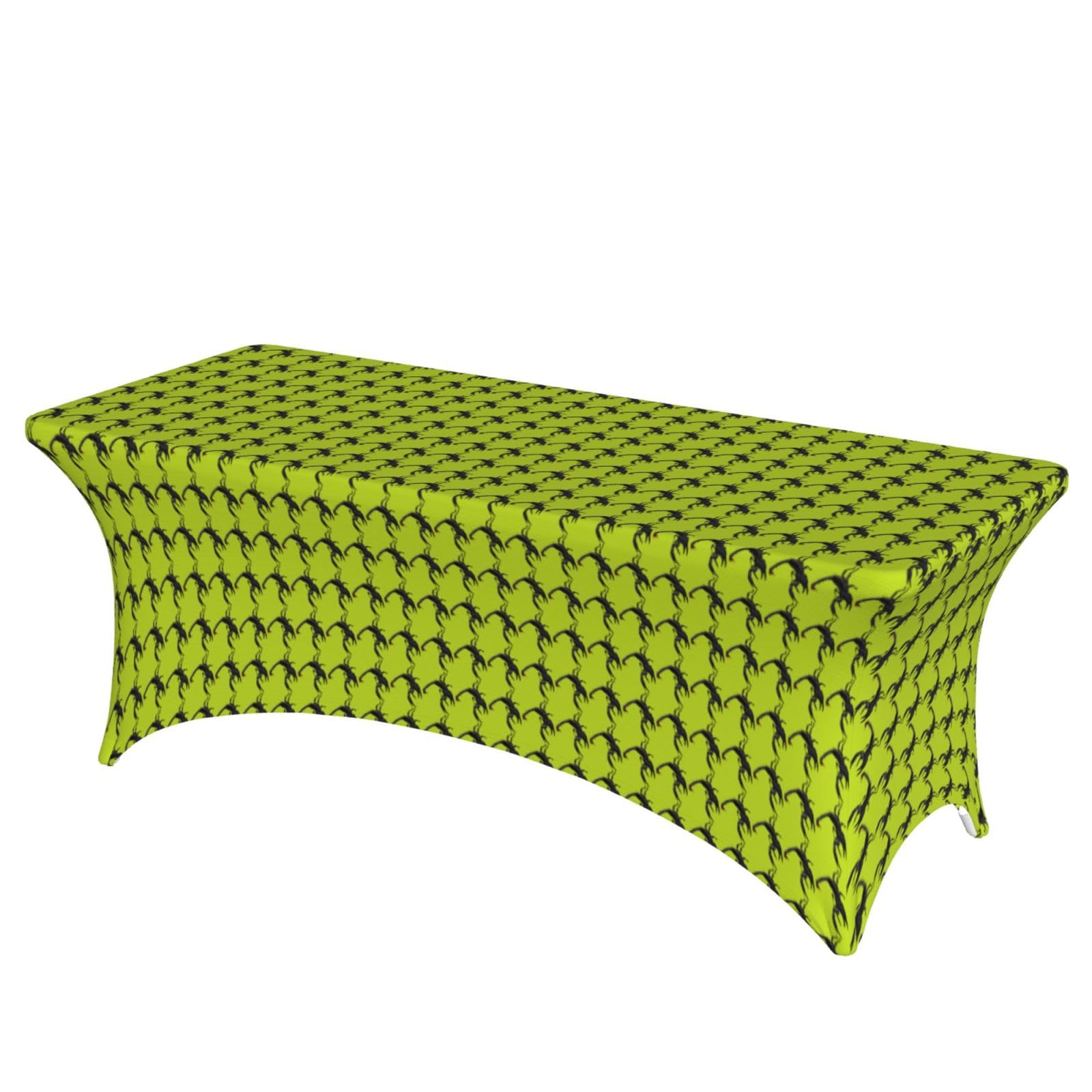 AYYQWE Scorpion Print Elastic Rectangular Tablecloth For Banquet Outdoor Picnics Office Table Cover