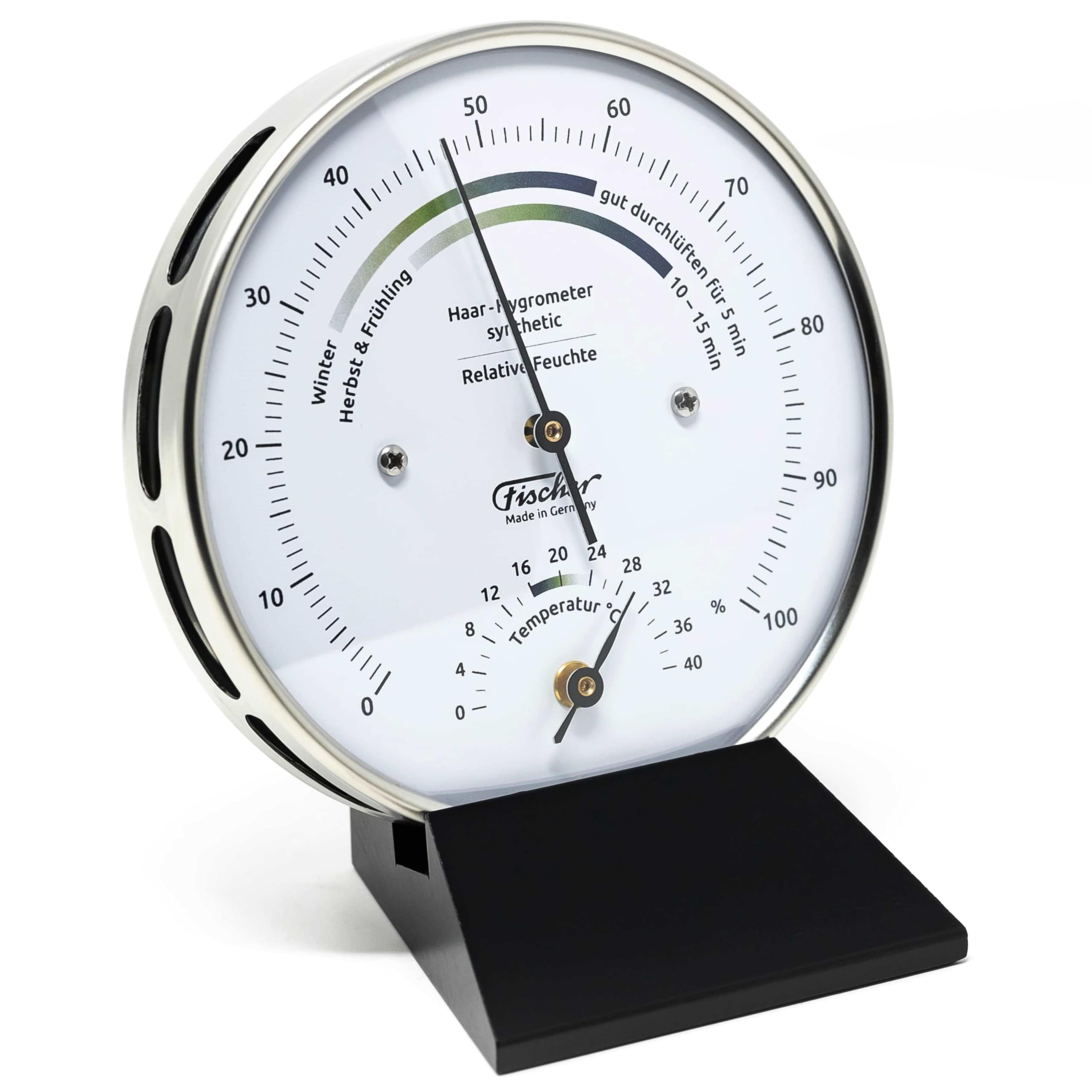 Fischer Hygrometer Life Klimatyczny drewniany podstawa [artykuł ogrodowy]