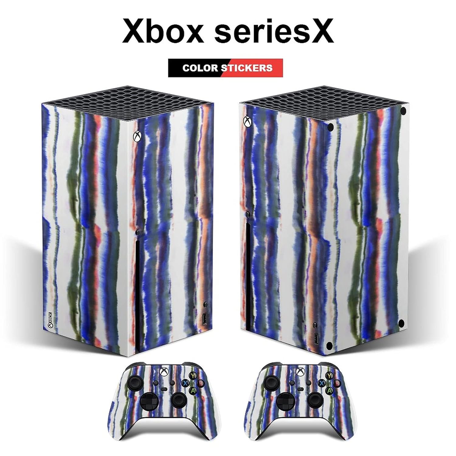 Xbox series X console and controller skins Pattern Design