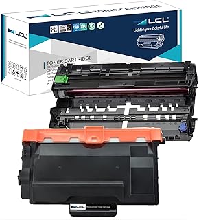 LCL Compatible Toner Cartridge TN3480 TN3430 TN-3480 TN-3430 8000 pages DR3400 DR-3400 Drum (2Pack 1 Black+1Drum) Replacement for Brother HL-L5000D HL-L5100DN HL-L5200DW HL-L5200DWT HL-L6200DW