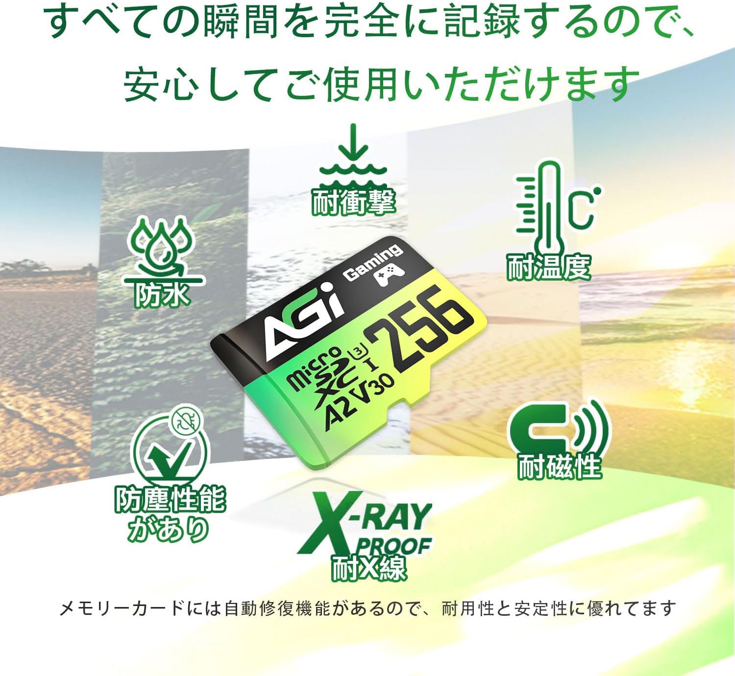 AGI 256GB MicroSD Card High-Speed Up to 170MB/s Read & 160MB/s Write A2 U3 V30 4K C10 TF138 Memory Card