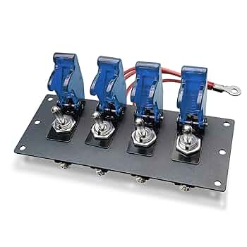 Amazon.com: MGI SpeedWare 4 Gang Toggle Switch Panel for