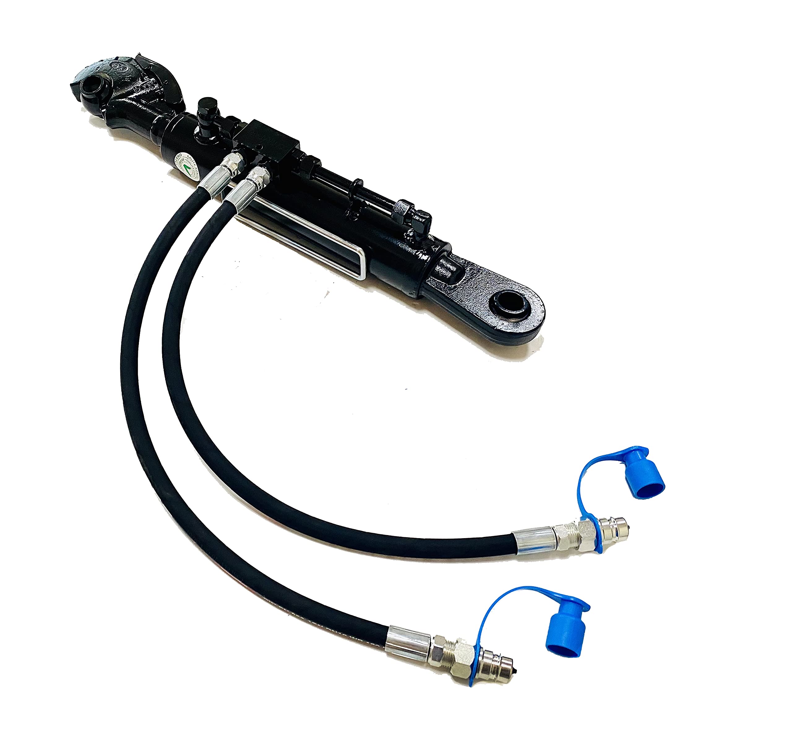 Tercer Punto Hidráulico Cat 2 (500 – 676 mm) con Engache Rápido, Bloque de Bloqueo y 2 Mangueras