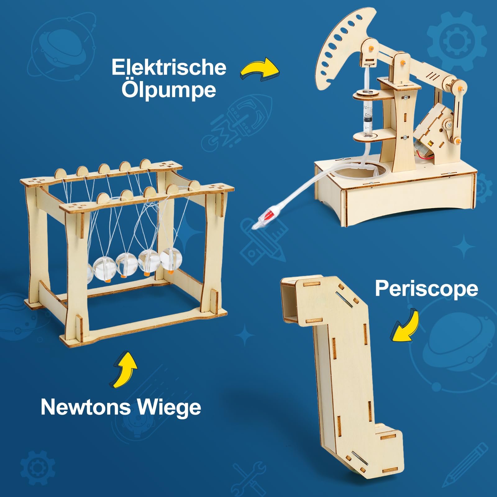 Experimente für Kinder ab 8 9 10 11 12 13 14, Elektronik Baukasten, Experimentierkasten, Elektro Baukasten für Kind, Holz Bausatz Kinder Spielzeug Geschenke ab 8 9 10 11 12 13 14 Jahre Jungen