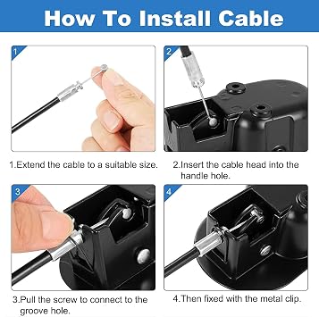 2 Pack Set Recliner Replacement Parts , Durable Recliner Release Pull Handle with Recliner Pull Cable Repair Replacement Part Compatible Most Furniture of Recliner Chair Sofa Couch