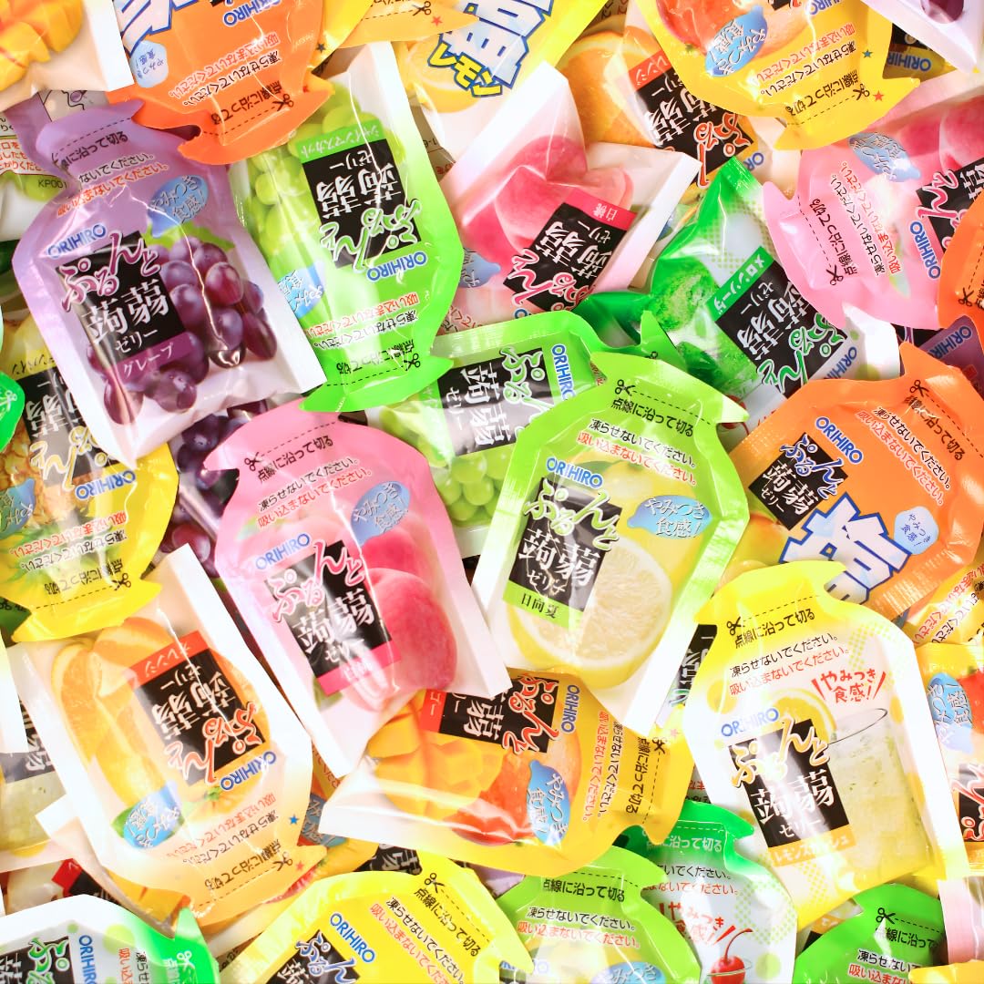 Amazon.co.jp: 【大容量8種 48個】オリヒロ ぷるんと蒟蒻ゼリー 大容量
