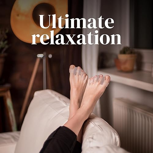 Miniatura 5 de YOGAMEDIC Separadores de dedos de los pies para dedos superpuestos, 4 piezas, juanete de silicona mejorado, 0% BPA, talla única para mujeres y