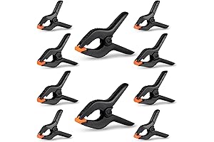 Assorted Sizes Spring Clamps Set for Crafting and Woodworking