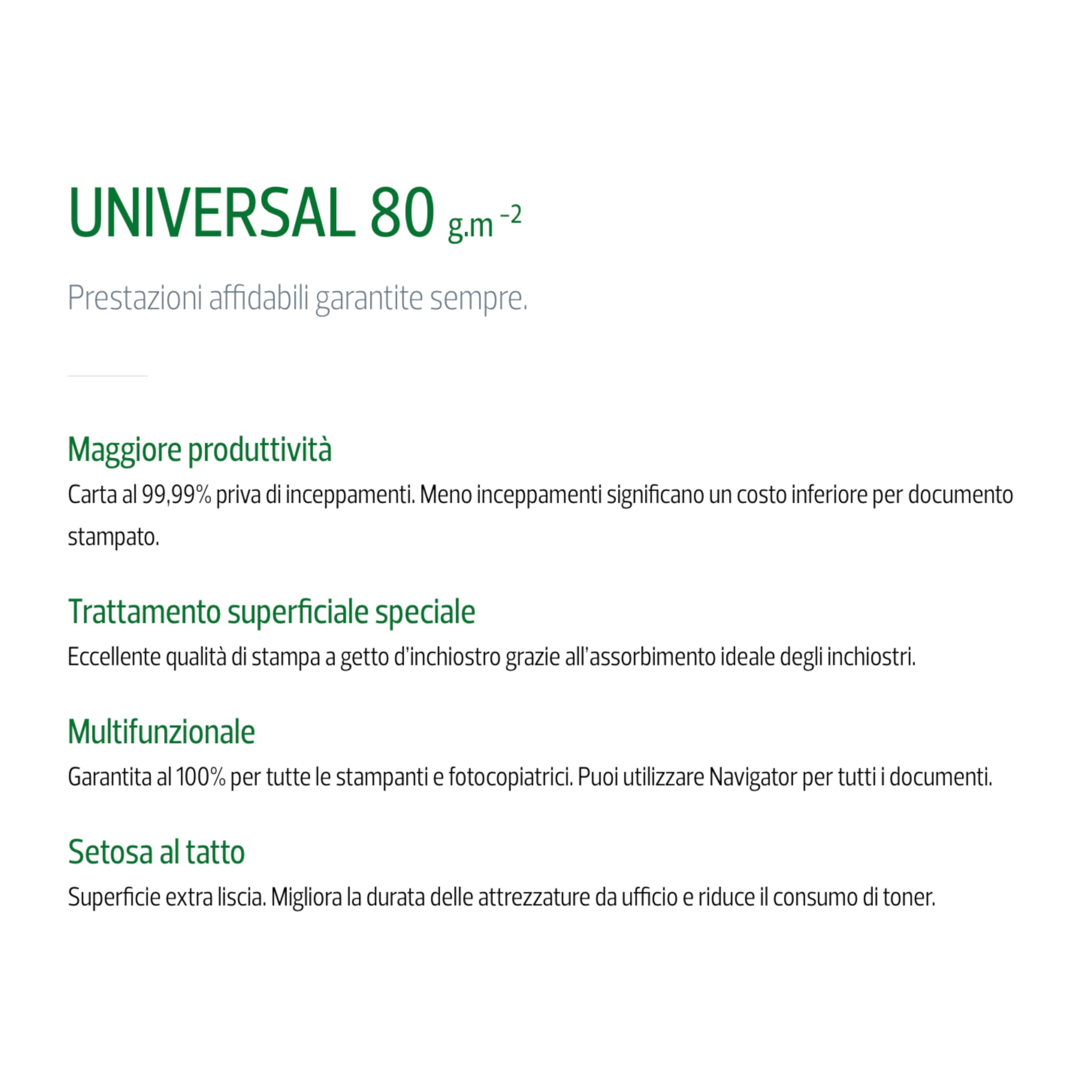 The Navigator Company - Papel De Oficina Universal, Tamaño A4, 80 G, 20 Paquetes De 500 Hojas