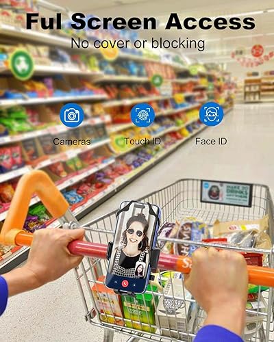 Miniatura 6 de Soporte de teléfono para bicicleta a prueba de golpes para cochecito, motocicleta, cochecito de bebé, carrito de compras, scooter, ebike, bicicleta,