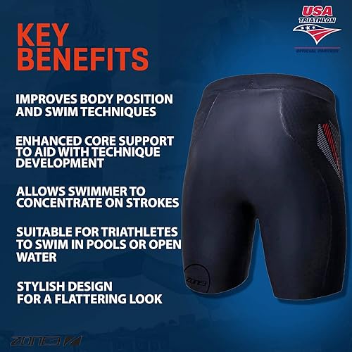 Miniatura 3 de Zone3 Pantalones cortos de neopreno de flotabilidad 'Premium' Aerodome Elite 50.118in