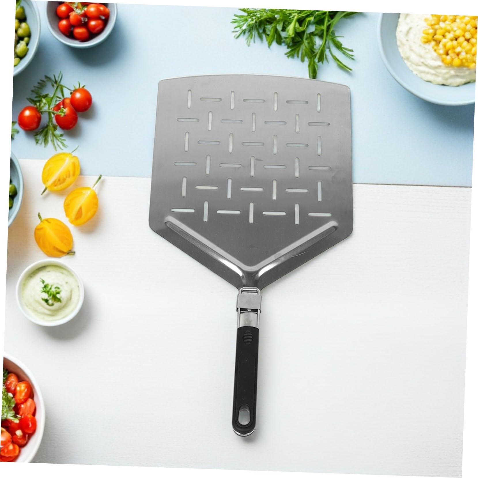 Ipetboom Utensile Da Forno Con Manico Pieghevole Per Pizza In Acciaio Per Pizza Fatta In Casa