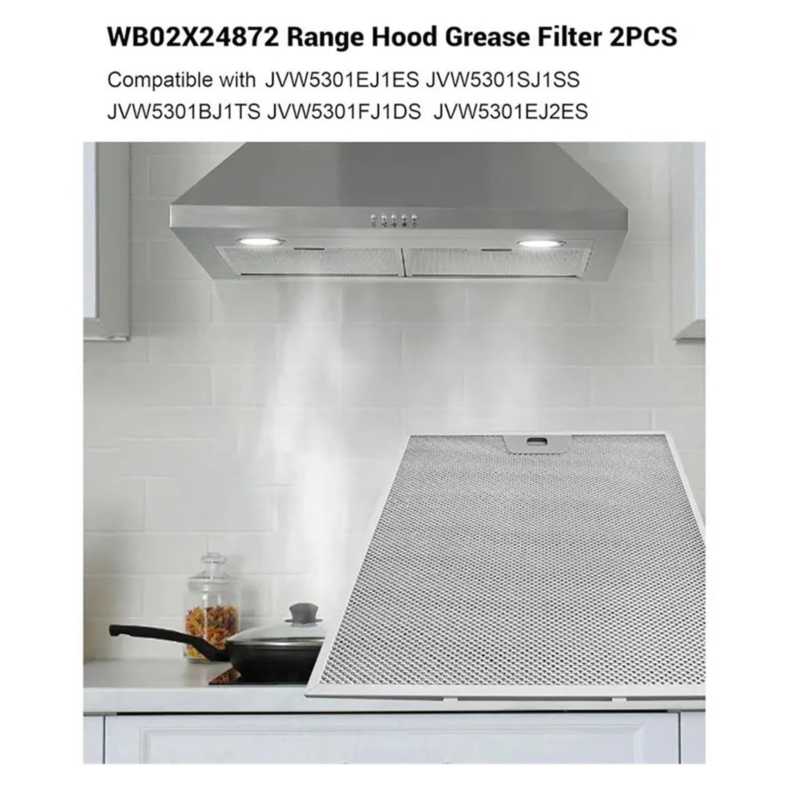 Filtro for Cappa Da Cucina WB02X24872 Filtrazione Del Grasso JVW5301BJTS JVW5301EJES JVW5301FJDS JVW5301SJSS JVW5301SJ1SS Parti Di Ricambio