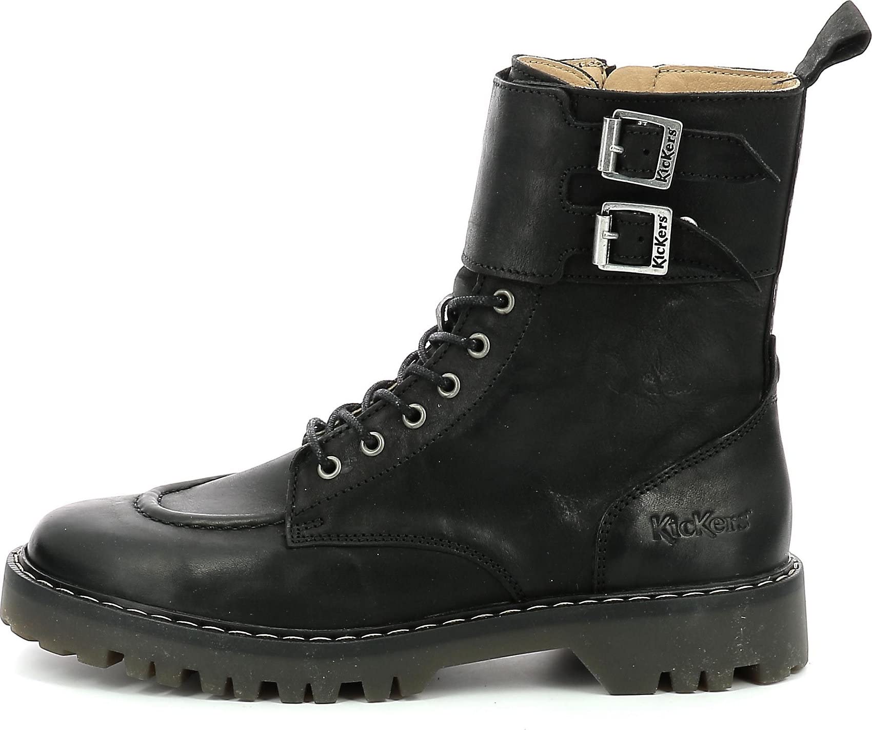 Kickers Deckranger Stiefelletten/Boots Damen Weiss Boots Shoes