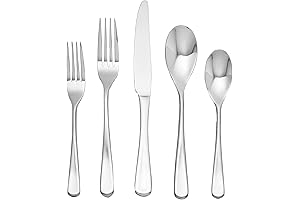 Mikasa Philo 20-Piece Stainless Steel Flatware Set, Service for 4: A Cutlery...