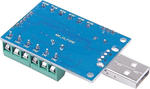 Miniatura 7 de NOYITO USB 10-Channel 12-Bit AD módulo de adquisición de datos STM32 UART Comunicación USB a chip serie CH340 módulo ADC