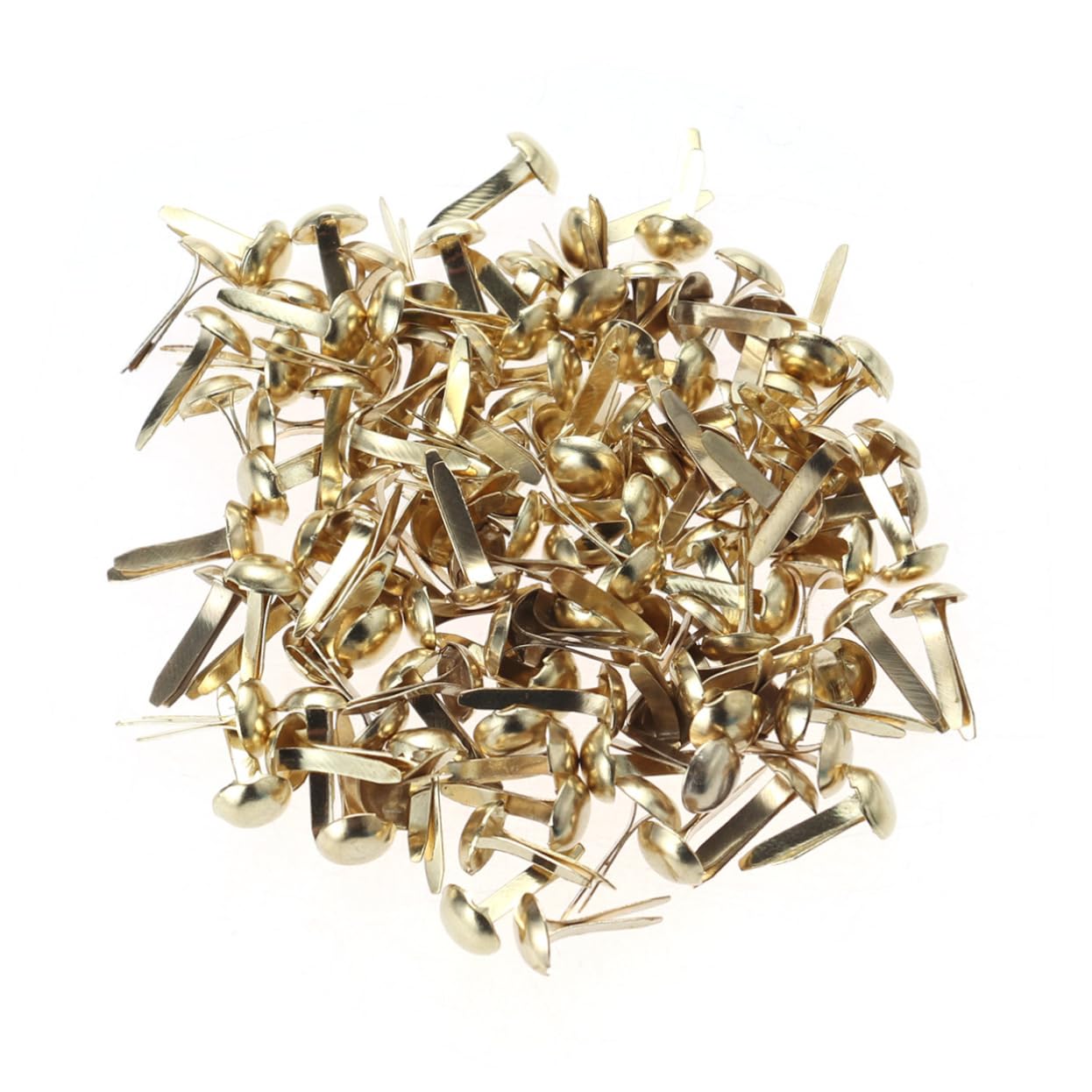 Beatifufu 100 Pcs Mini Round Spikes Brads Paper Fasteners Scrapbooking Brads DIY Mini Craft Perfect for Scrapbooking DIY Projects