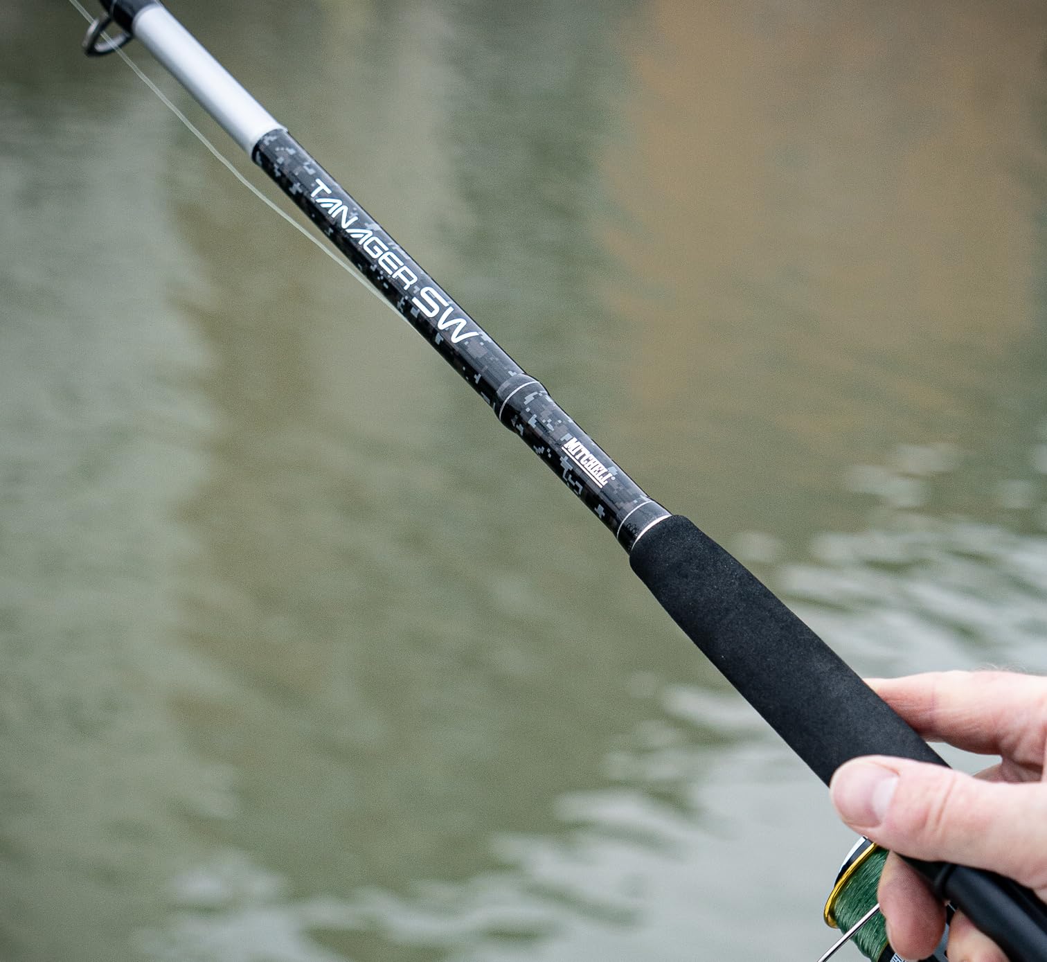 Mitchell Tanager Caña de Calar Agua Salada Jigging Pesca Barco Grafito Fuerte Guías Acero Inoxidable Bacalao Ling Fletán