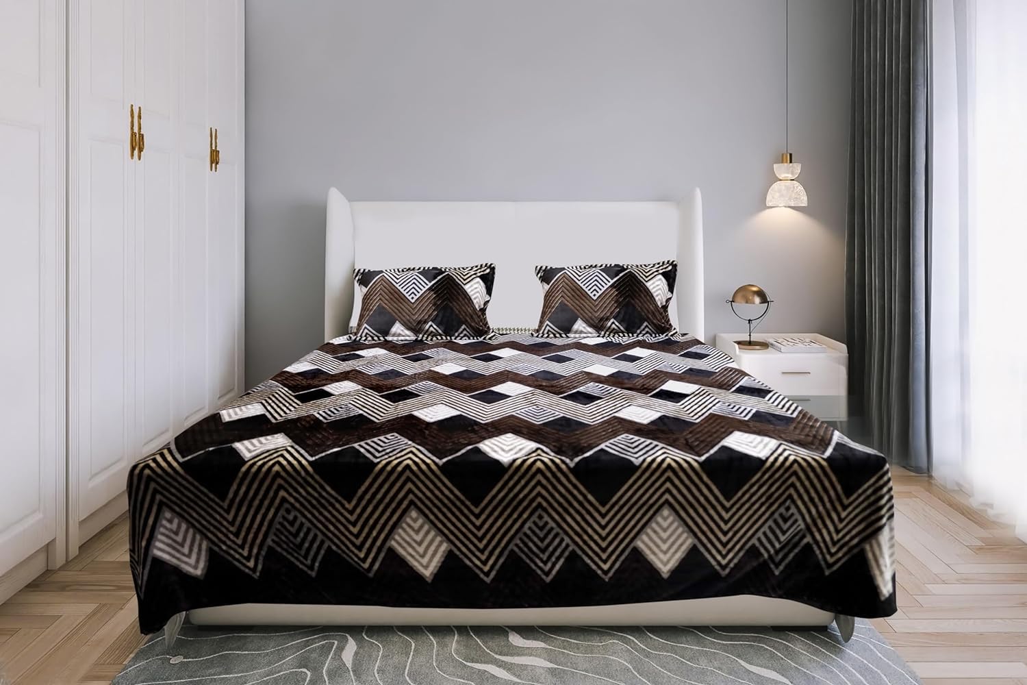 Super Soft King Size Fleece Velvet Flannel Winter Warm Double Queen