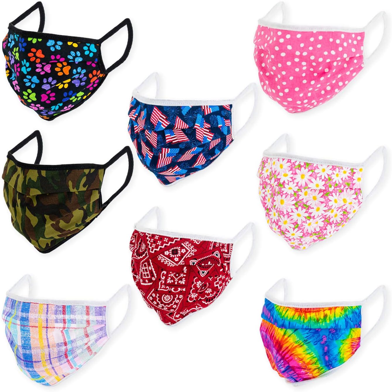 再利用可能なコットンフェイスマスク 洗濯可能 防塵 マウスカバー 耳ループ付き 男女兼用