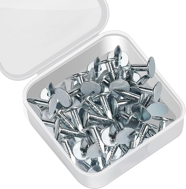 Galvanised Roofing Nails 12mm Drado 100pcs Clout Nails Felt for Wood Sheds Summer Houses Outdoor