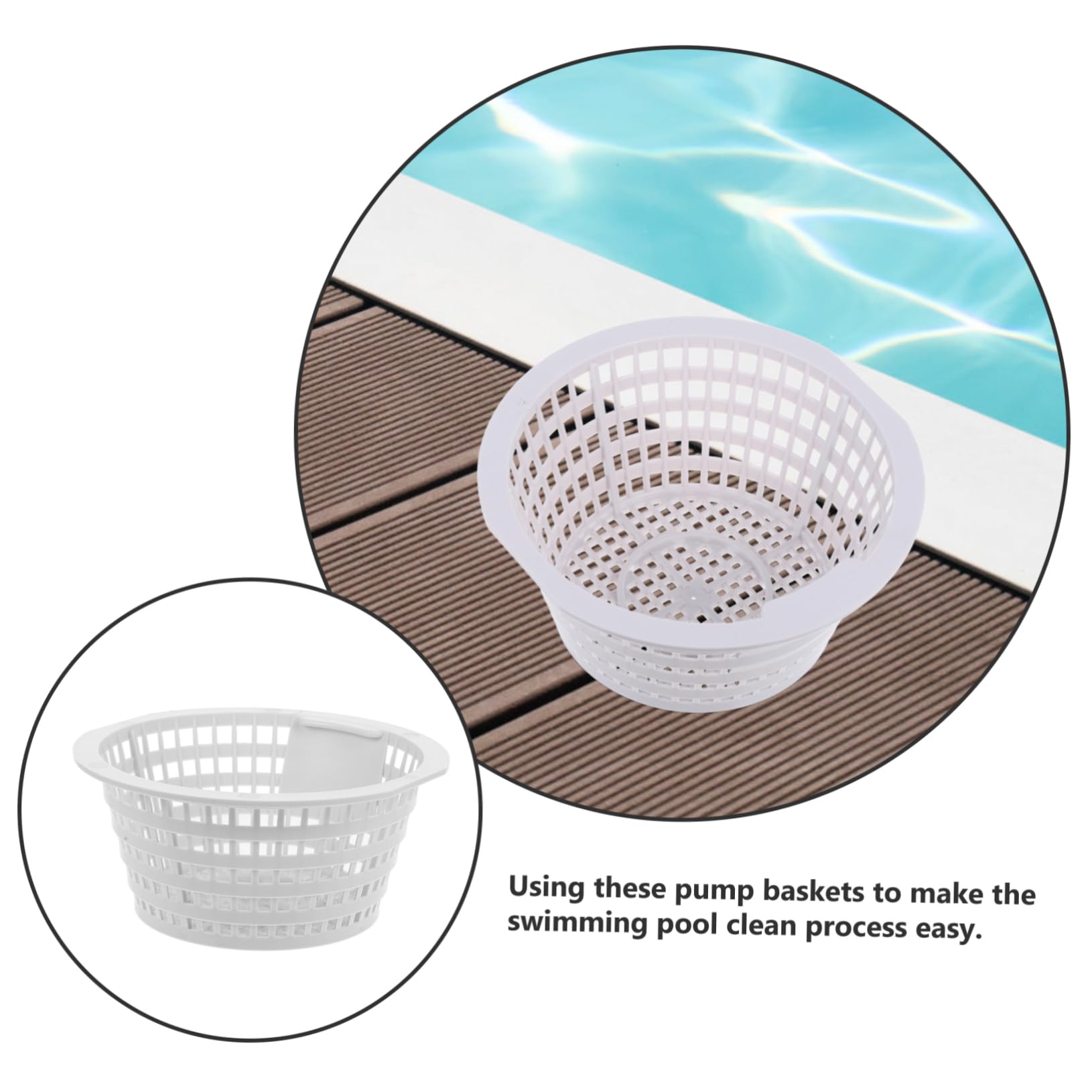 Didiseaon 3 Series Cesta para Piscina Inground Repuesto De Skimmer Eficaz Residuos Y Ligero De Limpiar Y Manejar 2 Piezas X 3