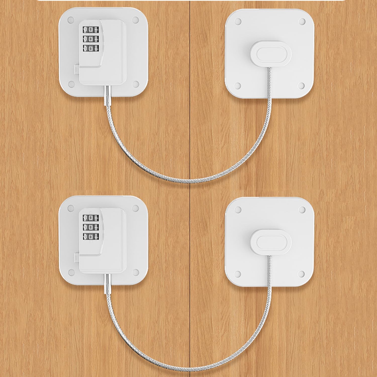 Serrature Di Sicurezza Per Bambini - 2 Pezzi Per Frigorifero, Finestre E Cassetti | Blocca Con Chiave E Adesivo 3M - Foto 8