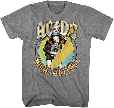 yellow ac dc shirt