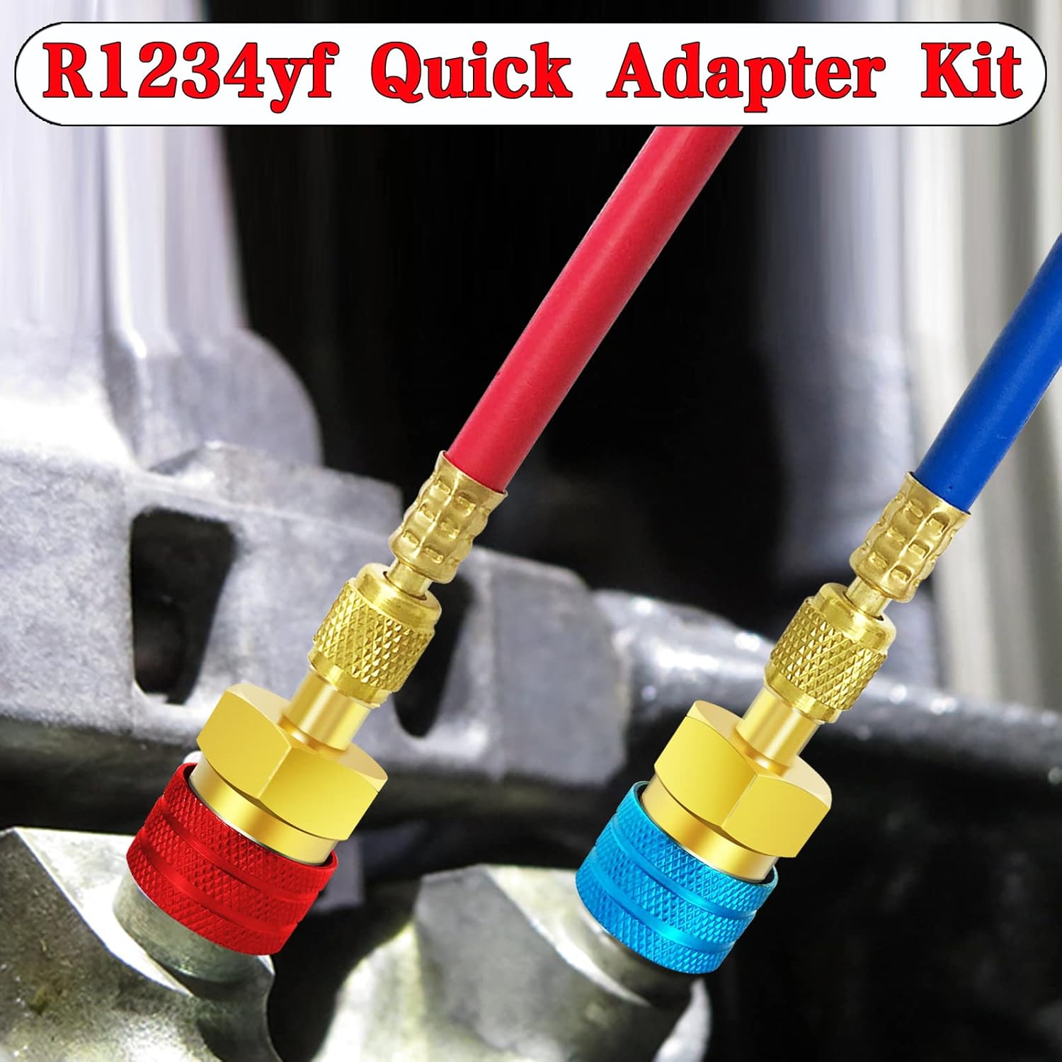 Set Adattatori R1234yf A R134a Per Climatizzatore Auto - Attacchi Rapidi Alta/Bassa Pressione, In Ottone - Foto 9