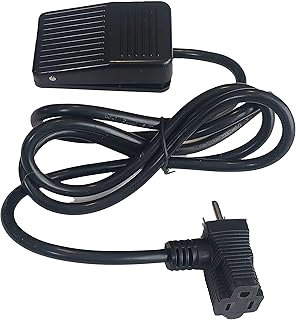 Gas and Water Foot Switch Pedal Momentary AC 250V 15 A SPDT NO NC with Piggyback Plug and 5ft. Cable