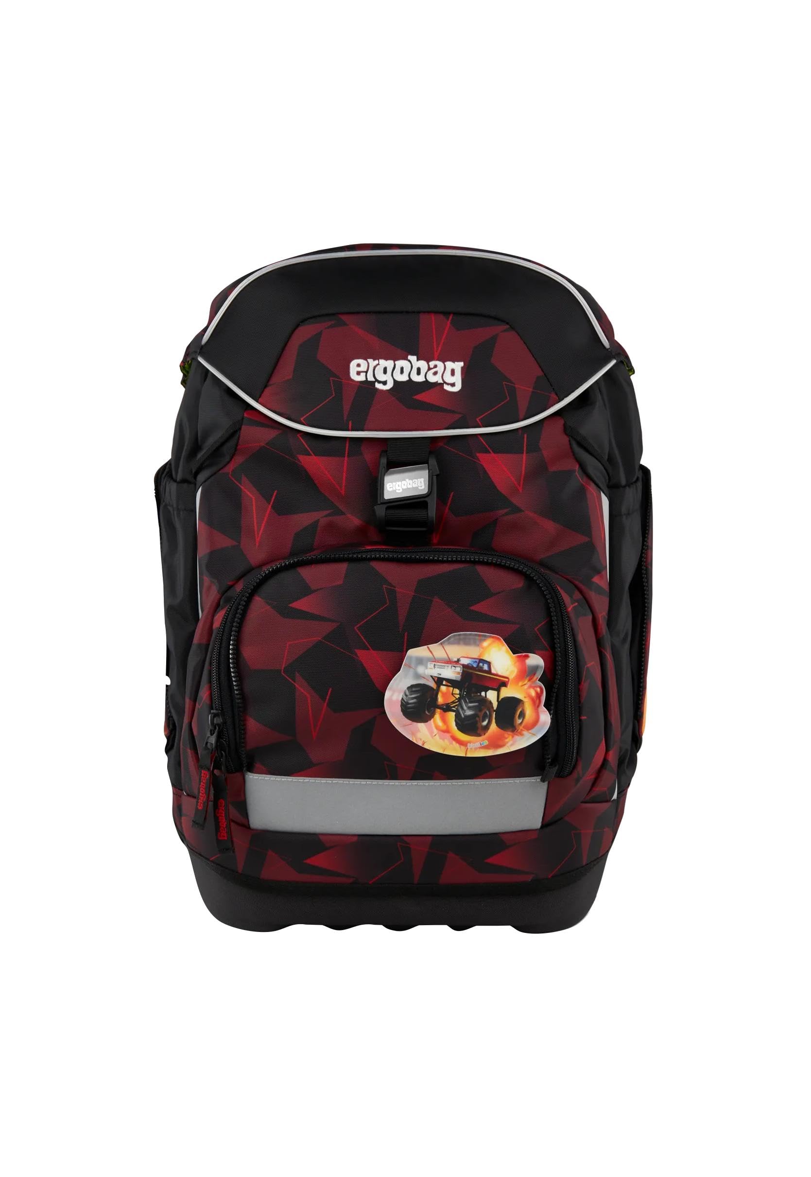 ergobag Zestaw ergonomicznych tornistrów szkolnych, elastyczny, 6-częściowy, 1. klasa szkoły podstawowej, dla dziewcząt i chłopców, Niedźwiedź nieposłuszny -, jeden rozmiar, tornister zestaw